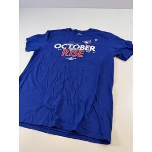 Toronto Blue Jays Shirt Mens Large Blue MLB Baseball October Rise 2022 Fanatics